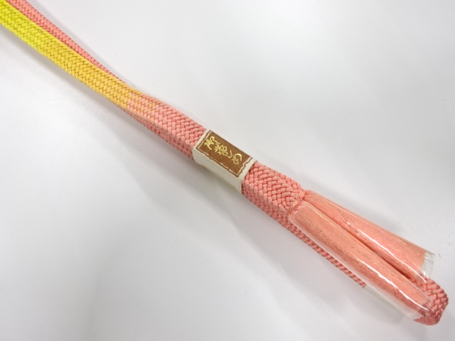 未使用品　正絹　手組帯締め